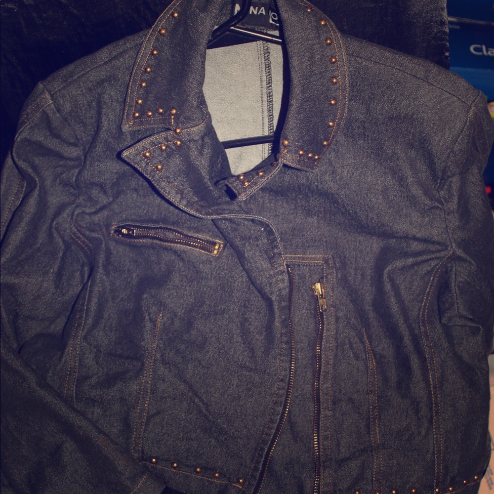 Nina loo Vintage studded jean jacket